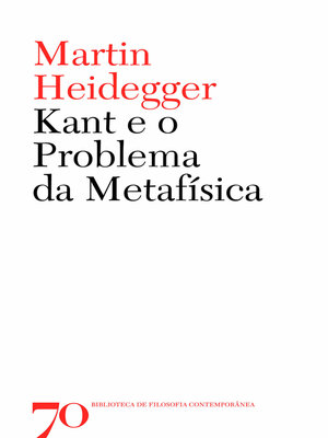 cover image of Kant e o Problema da Metafísica